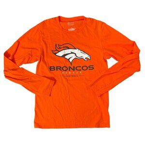 Denver Broncos NFL Pro Line Fanatics Long Sleeve T-Shirt Mens Small Orange Crush